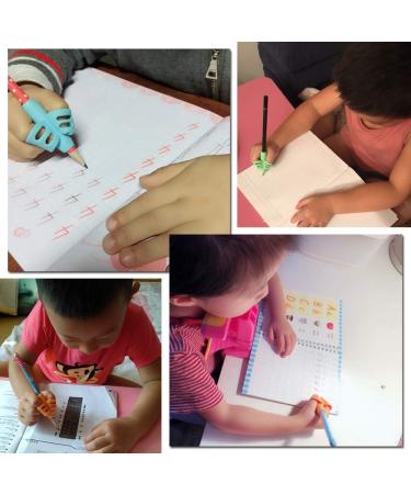 DMFly Pencil Handles for Kids - Handwriting Assistance & Posture Correction | Hollow Ventilation Design 3E Blue & Blue Orange Grip Set - Buy Online on GoSupps.com