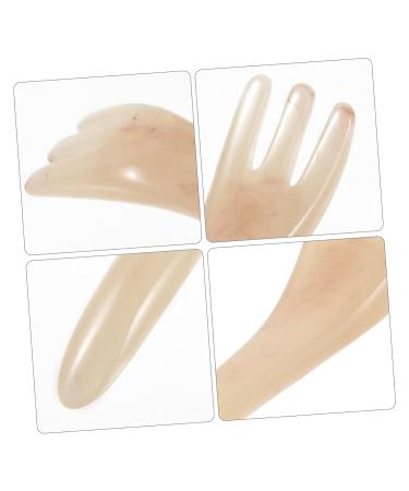 Gatuida 4-Piece Scraper Comb Set | Gua Sha Scalp & Facial Massage Tools | Vintage Resin Pocket Combs for Head & Scalp Massage - Buy Online on GoSupps.com