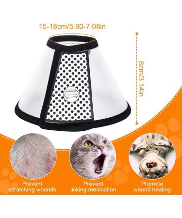 ZXUPOI Soft Plastic Elizabethan Collar for Cats & Puppies - Protective Pet Cone XS (15-18cm) | International Shipping Available - Buy Online on GoSupps.com