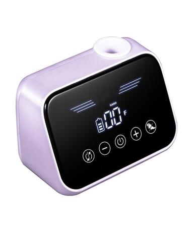 Electric Nail Drill Machine High Speed Low Vibration Low Heat Nail Grinding 35000RPM Nail File Drill with Foot Pedal Manicure Polishing Shaping Buffing Home Salon Use purple