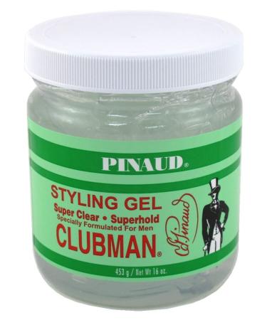 Clubman Pinaud Super Clear Styling Gel Super Hold 16 oz - Pack of 2 - Buy Online on GoSupps.com