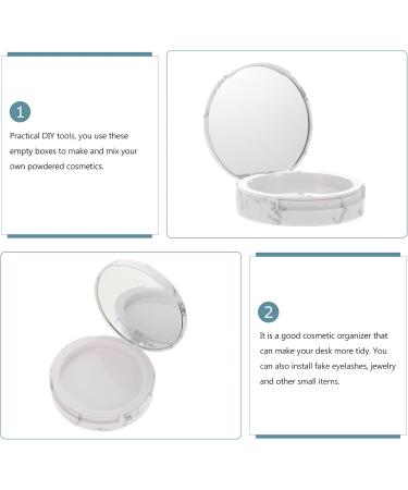 FOMIYES 4 Pcs Storage Box Cosmetic Cases for Traveling Loose Powder Empty Powder Case Powder Puff Holder 7.4X7.4X1.85CMx2pcs Assorted Colorx2pcs - Buy Online on GoSupps.com