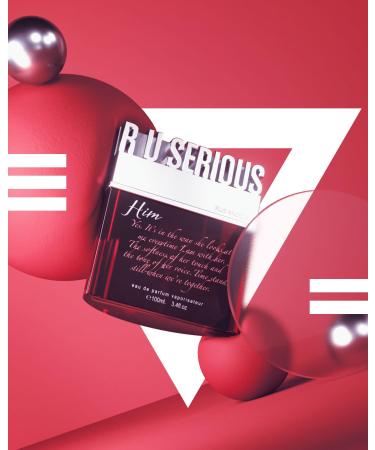 R U Serious Him Eau de Parfum Spray For Men 3.4 Fl. Oz Aromatic Fresh and Sensual Masculine Fragrance For HIM - Buy Online on GoSupps.com
