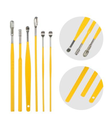 VOCOSTE 6Pcs Stainless Steel Ear Cleaning Tool Set - Ear Care Kit with Faux Leather Packaging - Buy Online on GoSupps.com
