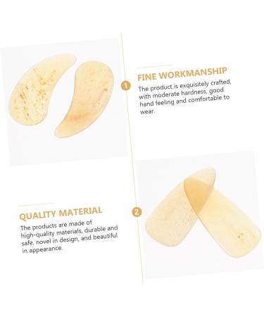 8pcs Guzheng nails thumb picks guitar picks for kids acoustic guitar plectrums Guzheng Accessories guzheng ox horn pick thin guitar picks child protective cover horns portable 2.5X1.2X0.1CM Light Yellow 03 - Buy Online on GoSupps.com