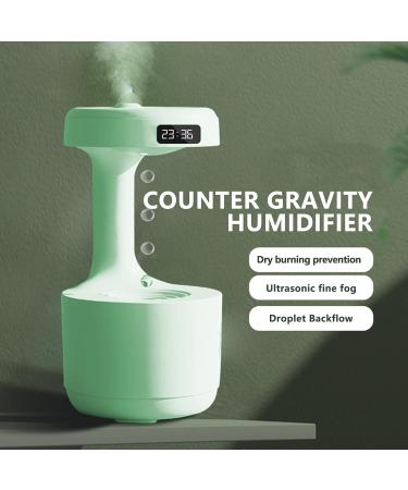 TVACHI 800ml Cool Mist Maker with LED Display | Anti-Gravity Water Droplet Humidifier | 4H Power-off Protection | Ideal for Bedroom and Living Room | Green - Buy Online on GoSupps.com