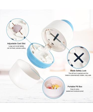 Coupe Pilule Portable S parateur de Comprim s Coupe M dicaments Multifonctionnel Qualit Alimentaire Bo te M dicaments 1 divis en 2 1 divis en 4 pour Les Petites Et Grandes Pilules - Buy Online on GoSupps.com