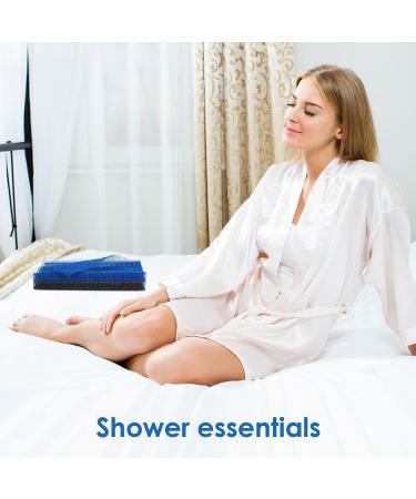 African Exfoliating Net Sponge Bath Set - 2 Pieces for Skin Smoother, Daily Use | Black Blue - Buy Online on GoSupps.com