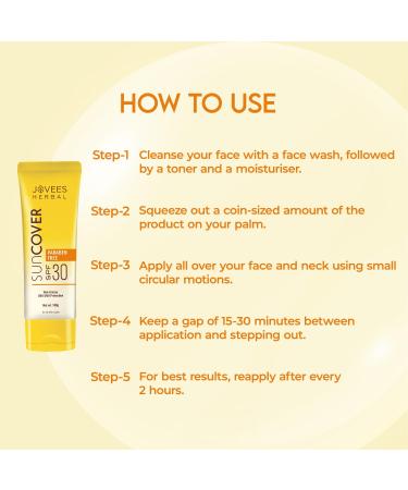 Jovees Sandalwood Suncover SPF 30 | Natural Protection | 100g | Best Sunscreen for All Skin Types - Shop Now - Buy Online on GoSupps.com