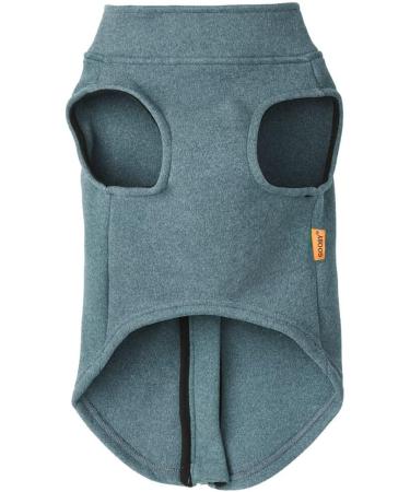 Gooby Zip Up Microfiber Fleece Dog Sweater - Turquoise, Small - Winter Step-in Jacket for Small and Medium Dogs - Buy Online on GoSupps.com