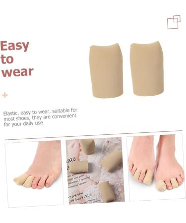 GLEAVI 8 Pcs Toe Protectors Set - Silicone Gel Toe Sleeves for Toe Care - Elastic Toe Tubes and Scuffs - Split Toe Covers Included - Buy Online on GoSupps.com