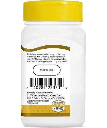 21st Century Stress Vitamin B with Zinc 66 Tabs - Natural Support for Stress Management - Buy Online on GoSupps.com