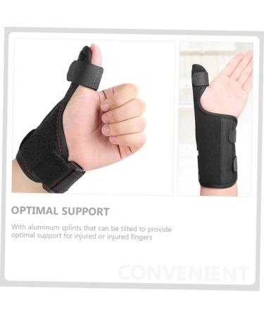 Yardwe Thumb Protector & Stabilizer Sleeve for Carpal Tunnel - Aluminum Shield Support for Hand & Thumb (24x9.5x1cm) - Black - Buy Online on GoSupps.com