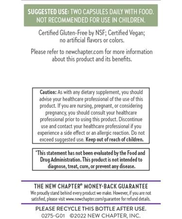 New Chapter Superfood Reishi Mushroom Capsules Certified Organic USA-Grown 100% Vegan Mushroom Supplement for Vitality Support* Non-GMO Certified Gluten Free 60 ct - Buy Online on GoSupps.com