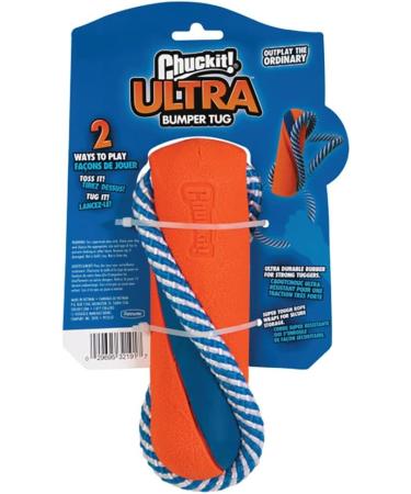 Chuckit! Ultra Bumper Tug Toy - Rope and Rubber Dog Fetch Toy - Buy Online on GoSupps.com