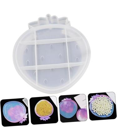 NUOBESTY 1pc Strawberry Silicone Mold Resin Molds Square Tray Candles Holder Handmade Mold Crystal Jewelry White 18.3X22CM - Buy Online on GoSupps.com