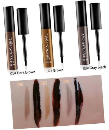 FOMIYES 2pcs Waterproof Brow Pencil Eyebrow Glue Gel Eyebrow Makeup Pen Eyebrow Cream Lasting Eyebrows - Buy Online on GoSupps.com