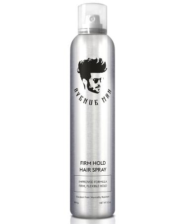 Avenue Man Firm Hold Hairspray (10.0 oz) - Styling Hair Products For Men - Strong Hold Thickening Hair Spray with Herbal Extracts - Paraben-Free - Made in the USA