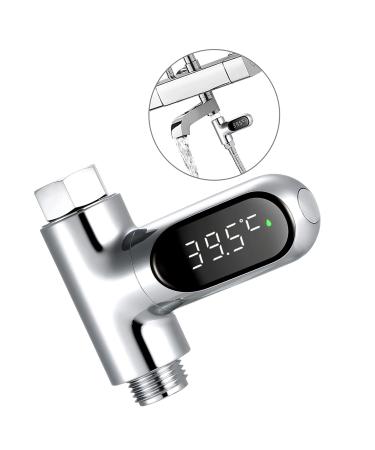 MatyBobe LED Digital Shower Thermometer - 0-100 Baby Bath Temperature Display | Celsius/Fahrenheit | 360 Rotatable Umbrella - Ideal for Kitchen & Bathroom - Buy Online on GoSupps.com