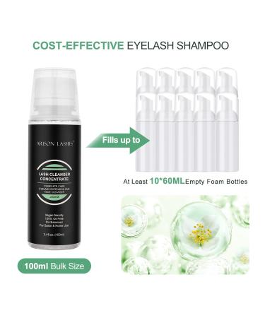 Eyelash Cleansing Concentrate 100ml - Professional Foaming Shampoo for Lash Extensions | Jasmile Jasmine Essential Cleaner - Buy Online on GoSupps.com