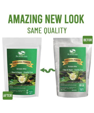 Bhringraj Powder (Eclipta Alba) - 100% Natural Herbal Powder (227g) | Pure & Organic - Buy Online on GoSupps.com