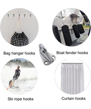 YWZHENYU Boat Fender Hooks - 316 Stainless Steel Spring Snap Hooks - 4 Pcs with Screws - Buy Online on GoSupps.com