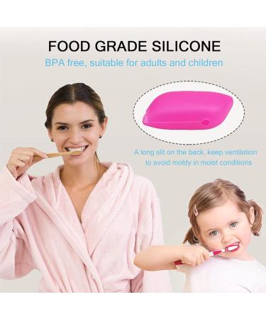 V-TOP Silicone Toothbrush Case Covers 6 Pack - Ideal for Home and Outdoor Use - Assorted Colors - Buy Online on GoSupps.com
