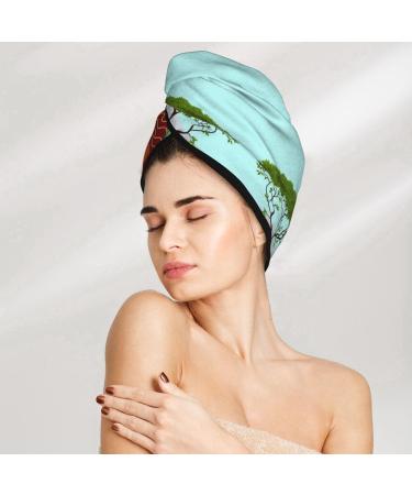 Shop African Women Microfiber Hair Towel - Super Absorbent Coral Velvet Wrap for Long Curly & Thick Hair - Quick Dry & Soft - Buy Online on GoSupps.com