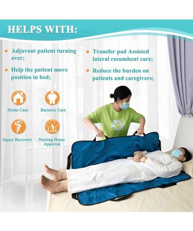 Positioning Bed Pad with Handles Hospital Sheets Transfer Board Belts Patient Lift Elderly Assistance Incontinence Mattress Sheets for Turning Lifting Repositioning Washable Underpads (48" x 40") - Buy Online on GoSupps.com