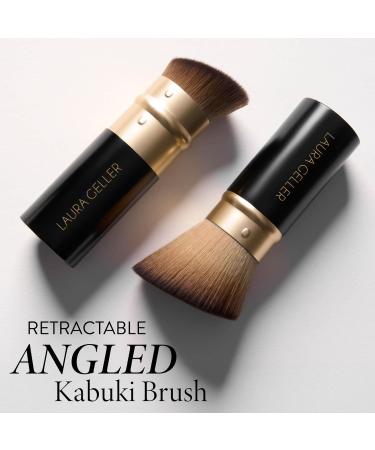 LAURA GELLER NEW YORK Retractable Black Kabuki Brush for Liquid, Cream and Powder Face Makeup With Aluminum Handle - Buy Online on GoSupps.com