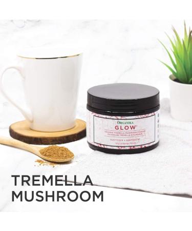 Organika Glow - Organic Tremella Mushroom Powder - Adaptogen 100g - Buy Online on GoSupps.com
