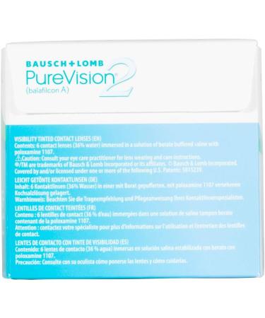 Bausch + Lomb PureVision 2 Monthly Lenses - Thin Soft Spherical Contacts (6 Pack) | BC 8.6mm | DIA 14 | -6.0 Diopters - Buy Internationally - Buy Online on GoSupps.com