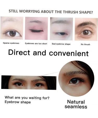 NOLITOY 5 Sheets Eyebrow 3d Sticker Stickers Eyebrow Sticker for Women Eyebrow Tattoos Natural Template Miss - Buy Online on GoSupps.com