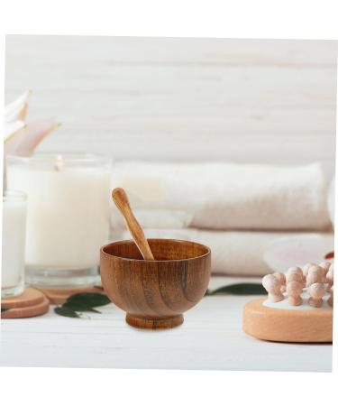 Zerodeko Bol Masque Bois Portable Set avec Cuill re et B ton de M lange pour Soins Visage Kit Pratique pour Fabrication Masque Maison R utilisable - Buy Online on GoSupps.com