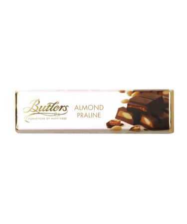 Butlers Dark chocolate and almond praline bar 75g