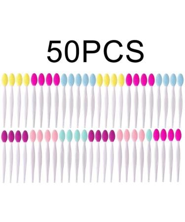 Silicone Exfoliating Nose Brush Tool Set 50pcs/Set Face Scrubbers Exfoliating Brushes Set Multifunction Wash Face Exfoliating Brush - Buy Online on GoSupps.com