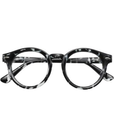 Blue Light Blocking Glasses for Women & Men - Oval Demi Black | Protect Your Eyes - Buy Online on GoSupps.com