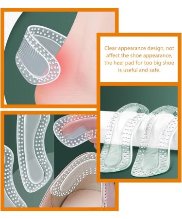 4 Pairs Heel Grips for Women - Cushion Inserts for Loose Shoes | Heel Pads for Too Big Shoes - Gel Comfort Solutions - Buy Online on GoSupps.com