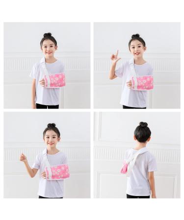 Chrysanthemum Kids Arm Sling - Pink Toddler Shoulder Support for Injury Broken Arm & Collarbone - Pediatric Elbow & Wrist Sling (Size S - Buy Online on GoSupps.com
