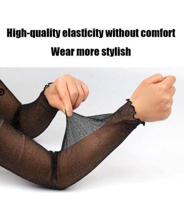 Women s Cooling Arm Sleeves - Sun Protection Breathable Lace Anti-Slip - Perfect for Cycling & Golf | 2 Pairs - Buy Online on GoSupps.com