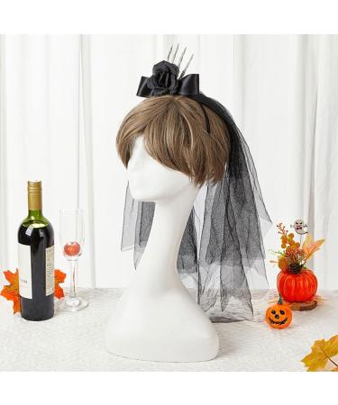 AJTUTUS Creative Halloween Skull Flower Headbands Functional Hair Accessoy with Skull Flower Designs Unique Halloween Headdress - Buy Online on GoSupps.com