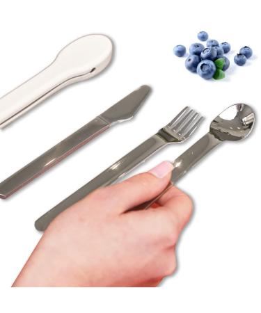 Portion Control Bariatric Diet Silverware for Healthy Eating with Silicone Case (1)