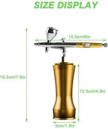 Professional Spray Gun Kit - Mini USB Rechargeable Air Brush for Makeup Nail Art Cake DIY - Ideal Single Action Spray Gun - Buy Online on GoSupps.com