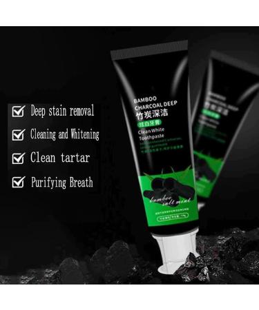 Bamboo Charcoal Deep Toothpaste - Natural Whitening & Fresh Breath Activated Carbon Fluoride-Free Oral Care - International Shipping - Buy Online on GoSupps.com