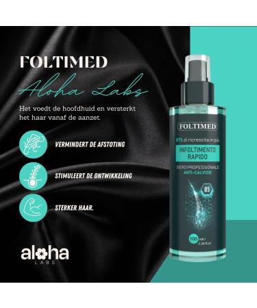 Aloha Labs Foltimed AntiHair Loss Spray for Women and Men 100ml Strengthens Hair Radix with Natural Vitamin B5 Reduces Hair Loss - Buy Online on GoSupps.com