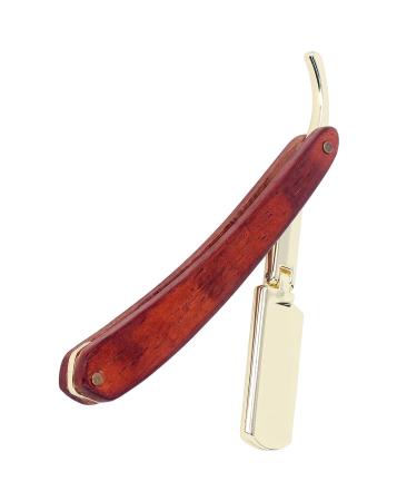 Professional Hairdressing Holder for Men | Stainless Steel Beard Blade Stand & Beech Handle Hairdressing Tools - Buy Online on GoSupps.com