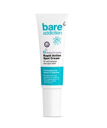 Bare Addiction 15ml Rapid Action Spot Cream Skincare to Moisturise and Soothe the Appearance of Redness Spots and Pores without Drying Skin