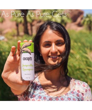 Natural Organic Deodorant for Women & Men | Lemongrass | Coconut Oil & Essential Oils | Plastic-Free Biodegradable Packaging | Made in USA - Buy Online on GoSupps.com