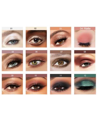 Buy Cream Eyeshadow Stick Set | Waterproof Long-Lasting Matte & Shimmer Eyeshadow (12 Colors) - International Shipping Available - Buy Online on GoSupps.com