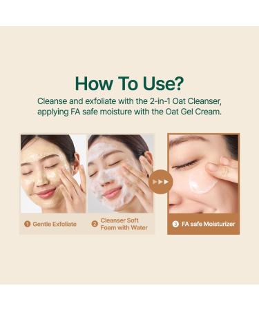 PURITO Oat Velvet Duo Calming Gel Cream & Exfoliating Facial Polish Non-comedogenic Formula Moisturizer Cleanser Mild Korean Skincare for All Skin Types 3.38+5.07 fl.oz Oat Duo - Buy Online on GoSupps.com